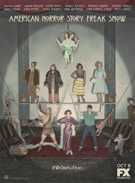 American Horror Story Freak Show American Horror Stories, Ahs Freakshow, Ahs 1984, Michael Chiklis, Frances Conroy, American Horror Story 3, Devious Maids, American Horror Story Seasons, Fall Tv