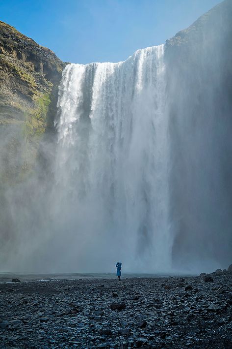 Nature, Iceland Lifestyle, Waterfalls In Iceland, Europe Adventure, Skogafoss Waterfall, Iceland Adventures, Dream Trips, Sky Day, Iceland Photography