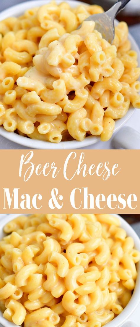 Essen, Beer Mac And Cheese, Beer Cheese Recipe, Cheese Mac And Cheese, Beer Cheese Sauce, Mac And Cheese Sauce, Beer Sauce, Easy Pasta Recipe, Cheesy Mac And Cheese