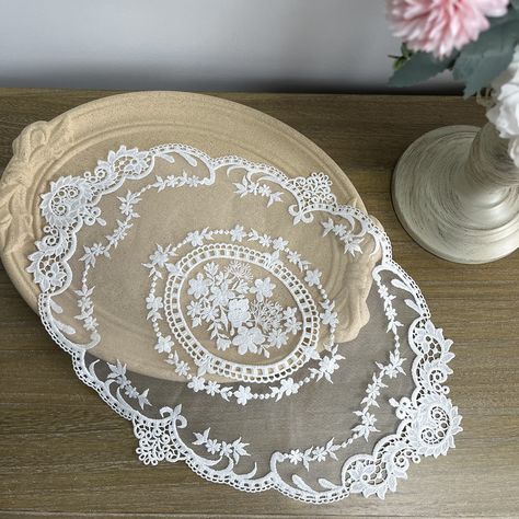 PRICES MAY VARY. 🌺Specifications - The lace placemat size is about 42 x 30CM (16.5inch*11.8inch） 🌺Material- 100%High-Quality polyester 🌺 Cute embroidered palce mat- Charming delicate lace table Mat A popular series focusing on "flower patterns" that are indispensable for elegant interior decoration, and also recommended as vase mat and home decorative mat. It is also suitable for store display. 🌺 widely applicable- The lace placemat can be a table mat, ornaments mat, flower pot pad, cup coas Lace Placemat, Lace Placemats, Placemat Size, Popular Series, Cup Mat, Lace Table, Cup Coaster, Lace Doilies, Elegant Interiors