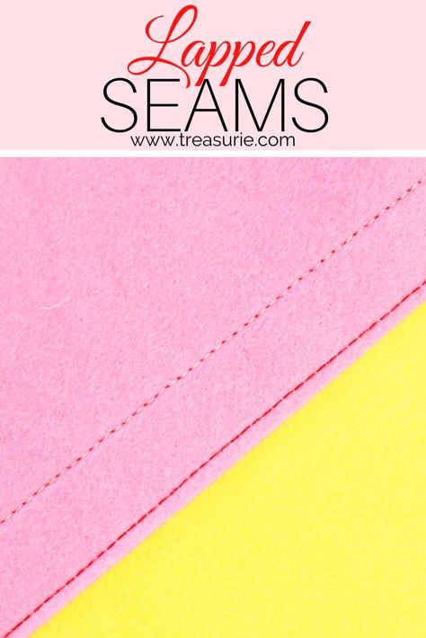 Lapped Seams Sewing Tips, Straight Stitch, Lapped Seam, Sewing Seams, Sewing Machine Needle, Pinking Shears, Outdoor Outfit, Fabric Scraps, Sewing Hacks