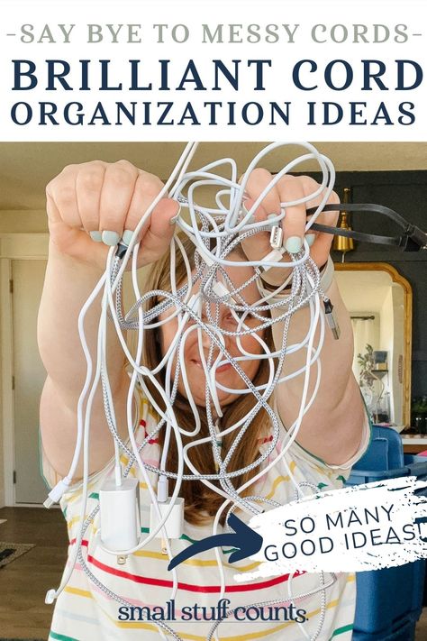 How To Store Wires And Cables, Organisation, Diy Cord Organizer Cable Management, Cable Cord Organization, Extra Cord Storage, Cord And Cable Organization, Organising Cables And Chargers, Electrical Cord Storage, Organizing Chromebook Cords