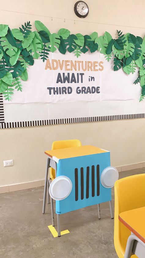 Jungle Theme Music Classroom, Jungle Themed Reading Corner, Tarzan Classroom Theme, Animal Door Decorations Classroom Jungle Theme, Jungle Theme Kindergarten Classroom, Classroom Door Jungle Theme, Wild About Learning Classroom Door, Classroom Themes Animals, Jungle Theme Classroom Activities