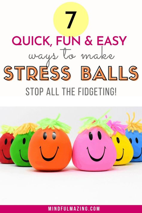 Kid Entrepreneurs Ideas, Diy Stressball, Diy Yoga, Calm Kids, Fun Summer Crafts, Kids Homemade, Tension Relief, Balloon Diy, How To Make Homemade