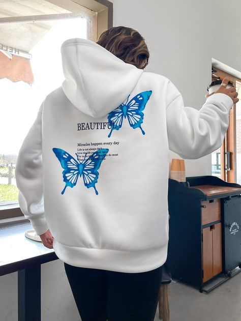 Hoodies Design Ideas, Graphic Hoodies Aesthetic, Drop Shoulder Hoodie, Thermal Hoodie, Creative Clothes, Stylish Hoodies, Women Sweatshirts, Cute Preppy Outfits, Cool Hoodies