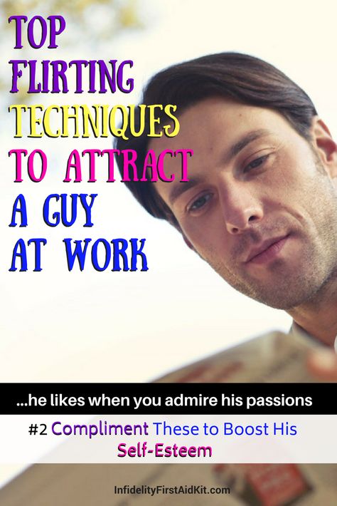 Don't just sit there, DO something! Stop staring! But how can you get away with flirting with and attract a guy at work? Will you look like a stalker? Take action today! Check out these simple and effective tips shared by a guy to get a man's attention, contact him outside of work and get a date at https://www.infidelityfirstaidkit.com/flirting-tips-to-attract-a-guy/ #FlirtingTipsforWomen #AttractaGuyatWork #DatingTips How To Subtly Flirt With A Guy, Get His Attention, Flirting Tips, How To Flirt, Flirting Tips For Guys, Flirting With Men, Relationship Psychology, Relationship Struggles, Meet Guys