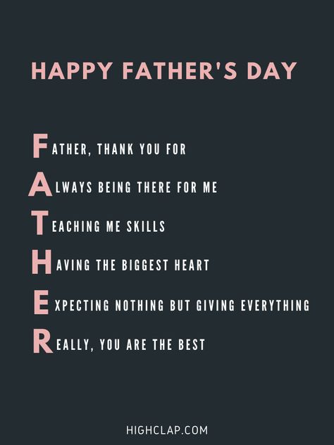 Short Poems For Dad On Father's Day From Daughter and Son About Father Quotes, What Does Father Stands For, Notes For Father's Day, Dad Sayings From Daughter, Father Day Quotes From Son, Poem For Father From Daughter, Father’s Day Card Sayings From Kids, Letter For Fathers Day, Fathers Day Notes From Daughter