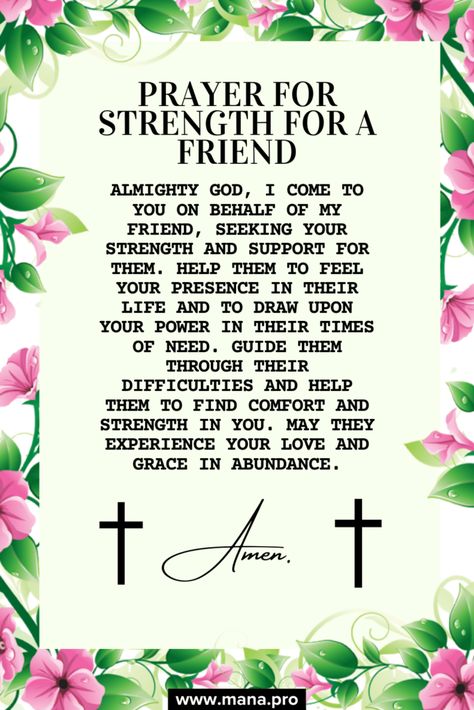 Prayer For Strength For A Friend