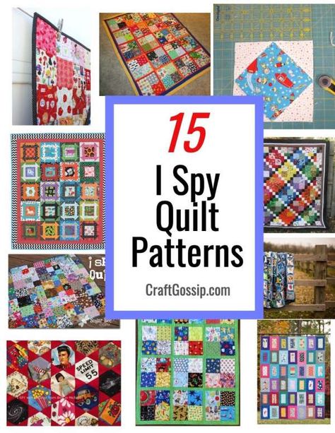15 I Spy Quilt Designs – Quilting Quilts With Novelty Fabrics, Patchwork, I Spy Quilt Patterns Ideas, Take Five Quilt Pattern, Novelty Quilt Patterns, Children’s Quilt Patterns, I Spy Quilts For Kids, I Spy Quilts Ideas, Eye Spy Quilt Ideas