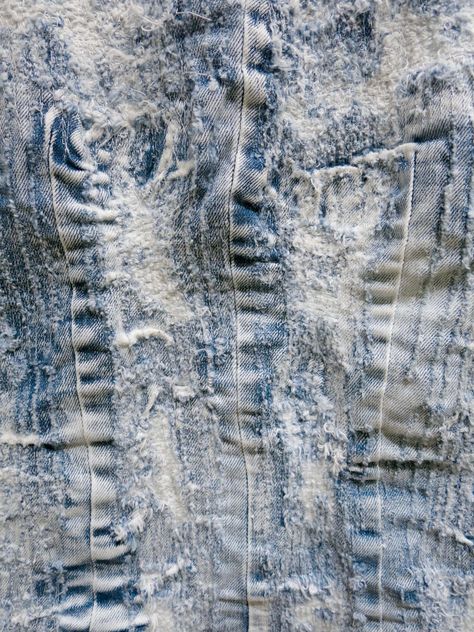 Upcycling, Denim Surface Exploration, Jean Aesthetic, Acne Denim, Denim Aesthetic, Dog Pack, Denim Texture, Electro Music, Textiles Projects