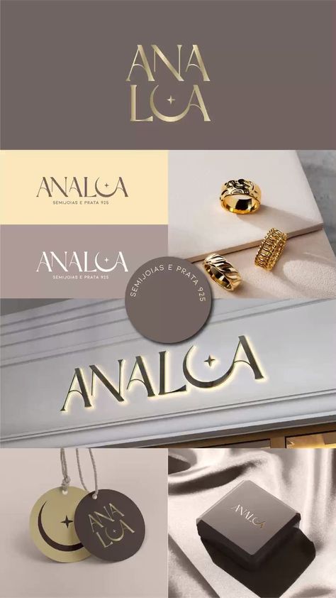 Store Branding Design, Luxury Aesthetic Fashion, Jewelry Branding Design, Jewelry Store Branding, Jewelry Logo Ideas, Jewelry Brand Logo, Transparent Business Cards, Charming Aesthetic, Graphic Designer Studio