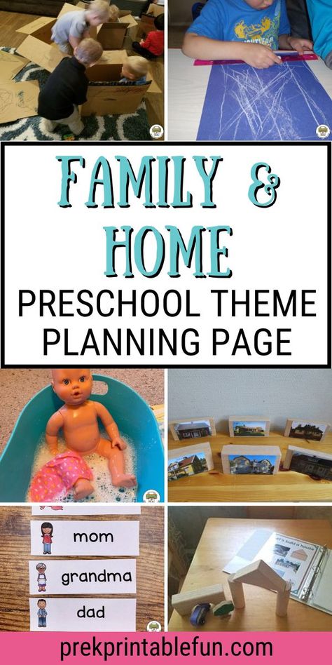 Family Topic Preschool, Where Do You Live Preschool Activity, Pre K My Family Activities, What Is A Family Preschool, Family Theme Kindergarten Activities, Family Language Activity Preschool, Preschool Home Activities Ideas, Friend And Family Preschool Theme, Families For Preschool Activities