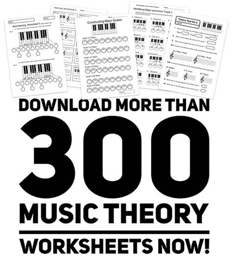 Music Theory Printables, Free Music Theory Worksheets, Teaching Music Theory, Music Theory Games, Music Theory Piano, Music Printables, Music Theory Lessons, Music Theory Worksheets, Piano Music Lessons