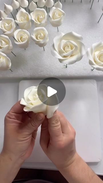 62K views · 3.6K likes | All For Your Cakes Decorating Supplies on Instagram Fondant Theme Cake Ideas, How To Make Edible Flowers, Cake With Fondant Roses, Flowers Fondant Cake, Cakes With Fondant Decorating, How To Make Flower Fondant, Diy Fondant Cake Topper, How To Make Edible Flowers For Cakes, How To Make Flowers Out Of Fondant