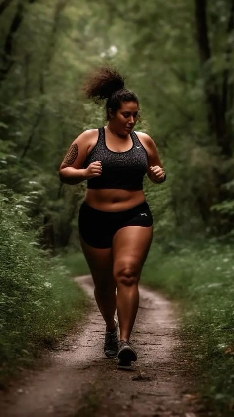 Bikini Models: How to Become a Highly-Sought After One Nature, Fitness Lifestyle Aesthetic Plus Size, Plus Size And Toned, Running Outfit Plus Size, Plus Size Women Workout, Working Out Plus Size, Vision Board Pictures Plus Size, Plus Size Strength Training, Plus Size Healthy Aesthetic
