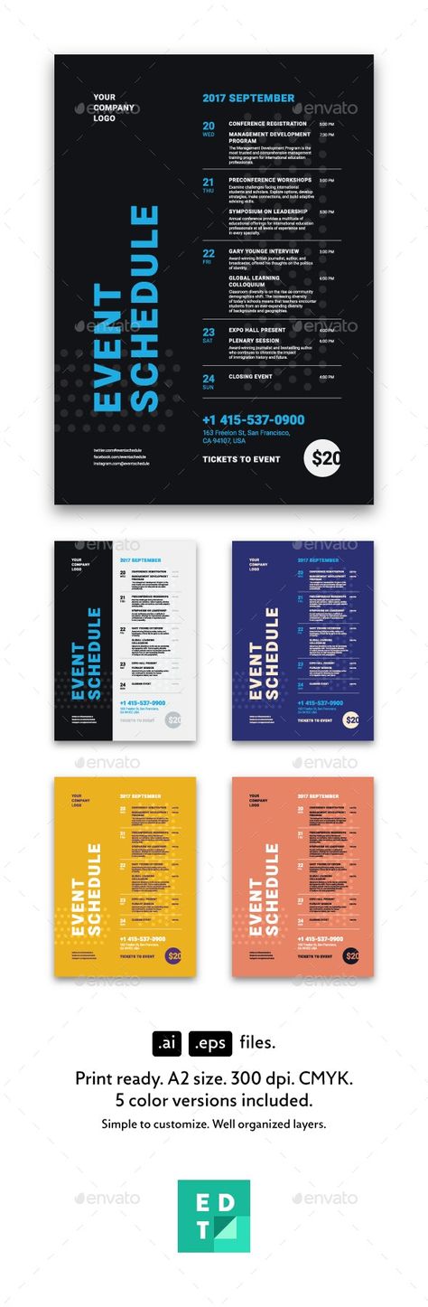 Schedule Design Layout, Events Calendar Design, Playbill Poster, Event Schedule Design, Event Advertisement, Timetable Design, Events Poster, Poster Promo, Event Agenda