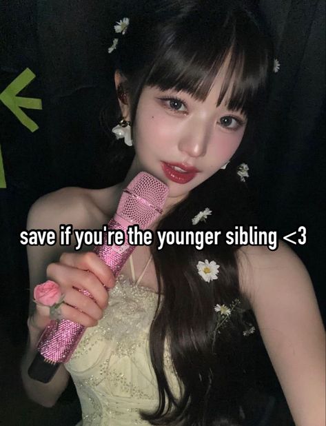 Younger Sibling Quotes, Sibling Stereotypes, Younger Sibling Problems, Younger Sibling Aesthetic, 2 Sisters Aesthetic, Youngest Sibling Problems, Youngest Daughter Aesthetic, Youngest Sibling Aesthetic, Wonyoung Sister