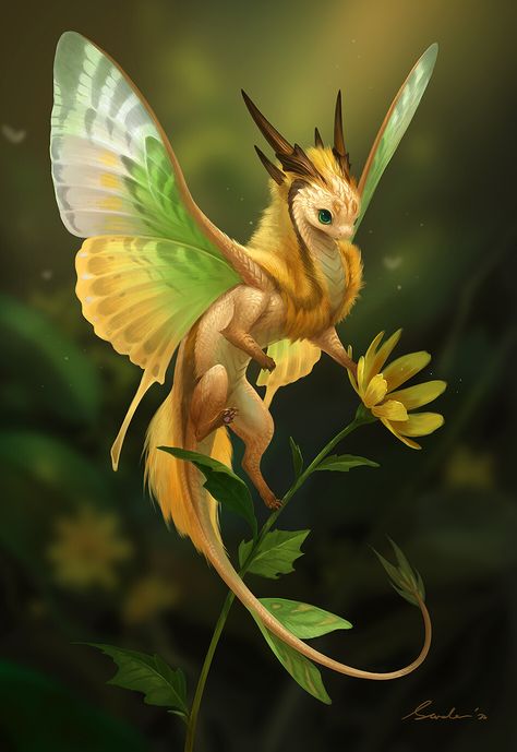 ArtStation - Small Fairy Dragon Fantasy Insect Art, Cryptid Nails, Historical Fantasy Art, Monster Mirror, Fantasy Pets, Dragon Tamer, Imaginary Animals, Dragon Magic, Dnd Creatures