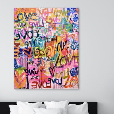 Abstract Art In Bedroom, Colorful Wall Decor, Classic Paintings, Love Bugs, Paint Designs, Abstract Art Painting, Painting Frames, Canvas Size, Graphic Art Print