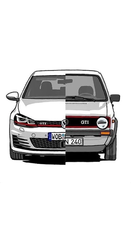 Never forget where you came from - 9GAG Golf Drawing, Golf 7 Gti, Volkswagen Polo Gti, Carros Bmw, Gti Mk7, Volkswagen Golf Mk1, Volkswagen Golf Mk2, Vw Mk1, Polo Gti