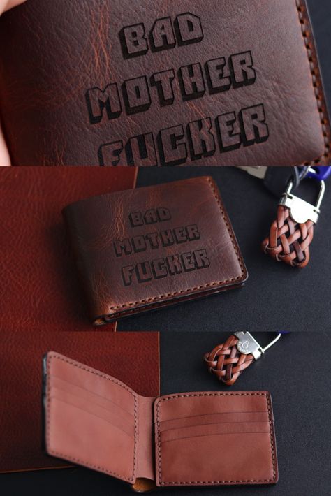 A wallet from Pulp Fiction movie. Made by hand from Horween leather Welding Projects, Pulp Fiction Movie, Bad Mother, Horween Leather, Fiction Movies, Leather Wallets, Pulp Fiction, Leather Wallet, Belts