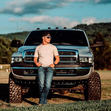 16th birthday or Senior pics Senior Pictures Men Posing Ideas, Guys Senior Pics With Truck, Poses With Truck Men, Country Guy Photoshoot, Senior Guy Poses With Truck, Man And Truck Photoshoot, Guy Senior Photos With Truck, Dirt Road Senior Pictures Boys, Guy Truck Photoshoot