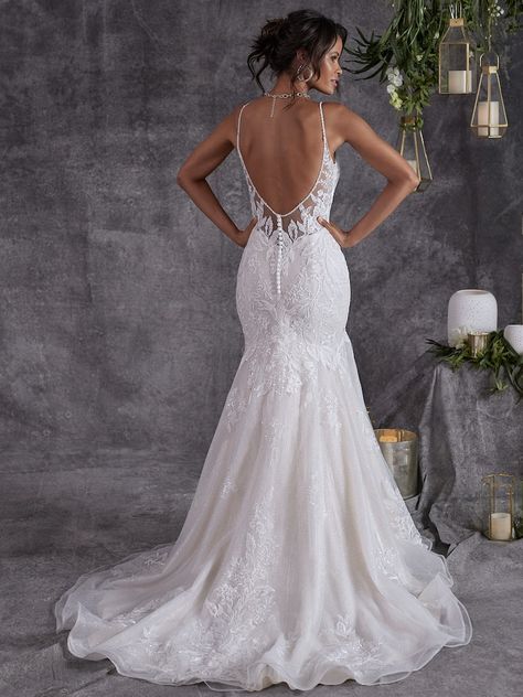 Backless Wedding Gown, Bridal Closet, Nude Gown, Sottero And Midgley Wedding Dresses, Sottero Midgley, Chapel Length Veil, Lace Motifs, Sottero And Midgley, Wedding Gown Backless