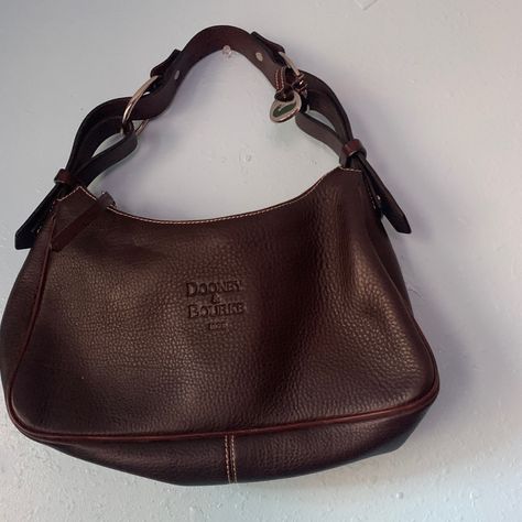 Near New Dooney And Bourke Brown All Leather Leather Purse Handbag Euc . Pebbled Leather With Silver Hardwear. Purse Measures Approx.- 14x5x7. Shoulder Strap Has 8" Drop. Dooney And Bourke Handbags, Tyler Childers, Vintage Leather Handbag, Fashion Moodboard, Brown Purse, Brown Leather Purses, 2024 Spring, Brown Purses, Brown Handbag