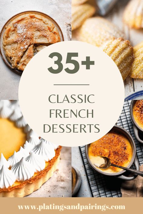 Patisserie, Classic Desserts French, Dessert Recipes For A Dinner Party, French Pastry Desserts, Dessert Recipes French, Easy French Pastries, French Fall Desserts, Dessert Recipes Restaurant, Patisserie Desserts Recipes