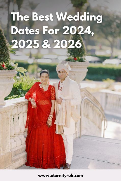 Your wedding date is one of the first things to do when you plan your wedding, so check out the best wedding dates for 2024 & 2025. Follow us for more wedding inspiration, wedding suppliers, and wedding tips. Indian Wedding Aesthetic, Wedding Dates, Indian Wedding Planning, Inspiration Wedding, Wedding Date, Fairytale Wedding, Plan Your Wedding, Wedding Tips, Indian Wedding