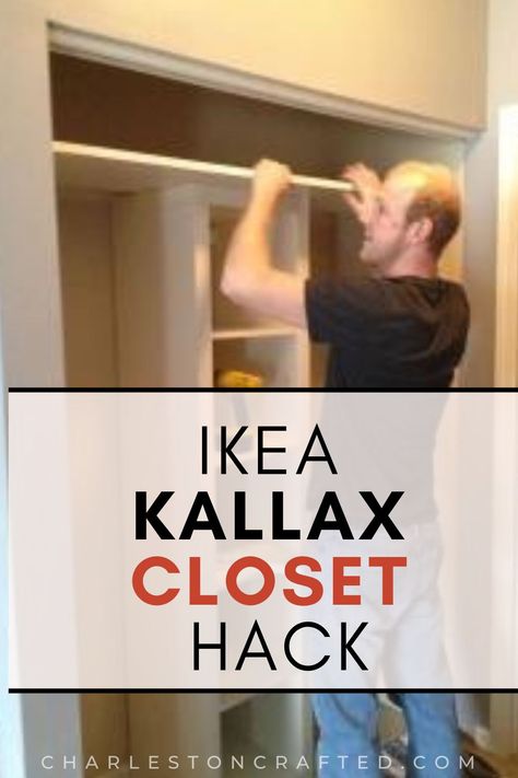 Ikea Closet With Drawers, Ikea Closet Makeover Diy, Ikea Diy Closet Organization, Ikea Reach In Closet Hack, Ikea Hall Closet Organization, Small Closet Ideas Ikea, Diy Closet Organizer Ideas, Best Closet Systems Small Spaces, Front Closet Storage Ideas