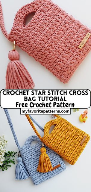 Crocheting a stylish and functional crossbody bag using the star stitch can be a delightful and rewarding project for crochet enthusiasts. In this tutorial, we will guide you through the step-by-step process of creating your very own Crochet Star Stitch Cross Bag. The star stitch, known for its beautiful texture and unique appearance, adds a […] Crochet Star Stitch Bag Pattern, How To Crochet Stars, Crossbody Bag Crochet Pattern Free, Crochet Practical Ideas, Crochet Sling Bag Free Pattern, Crochet Sling Bag Pattern, Crochet Crossbody Bag Pattern Free, Practical Crochet Projects, Crochet Cross Bag