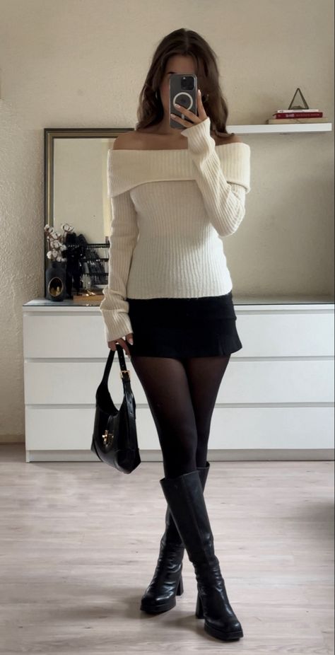 Alledaagse Outfits, Rok Mini, Ținută Casual, Ootd Casual, Mode Ootd, Modieuze Outfits, Outfit Trends, Outfits Invierno, Winter Fits