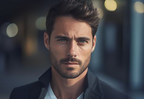 10 Facial Hair Styles EVERY Man Should Know - 2023 Guide Cute Facial Hair Men, Beards For Round Faces Men, Short Facial Hair Men, 5 Oclock Shadow Men Beards, Men’s Facial Hair Trends, Mens Haircut For Round Face, Men’s Facial Hair, Men’s Facial Hair Styles, Men Facial Hair Styles