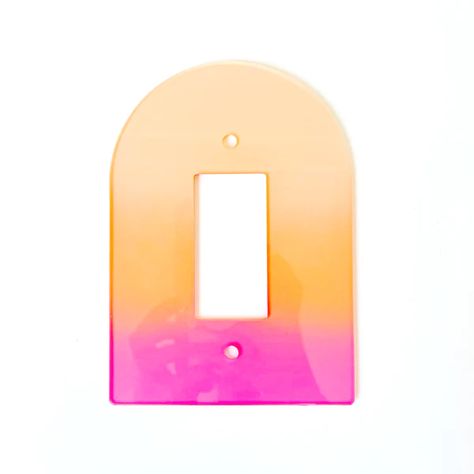 Acrylic Decor – Kailo Chic Lightswitch Plates, Arch Light, Wall Switch Plates, Preppy Room Decor, College Room, Acrylic Decor, Preppy Room, Rocker Switch, Cute Bedroom Decor