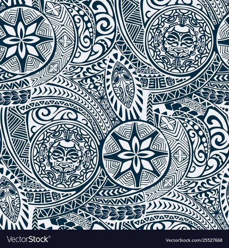 Polynesian Style Tribal Tattoo Fabric Vector Image - Circle is hd wallpapers & backgrounds for desktop or mobile device. To find more wallpapers on Itl.cat Buddha Tattoos, Tattoo Graphic, Japanese Sleeve Tattoos, Lines Wallpaper, Maori Tattoo, Vector Seamless Pattern, Arm Tattoos For Guys, Tattoo Sleeve Men, Hawaiian Style