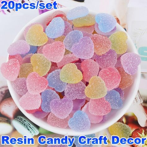 Wish - Shopping Made Fun Candy Models, Soft Candy, Resin Jewelry Diy, Gummy Bear, Cute Desserts, I Want To Eat, Heart Candy, Kits For Kids, Gummy Bears