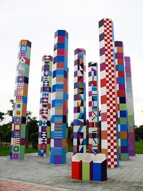 Kinetic Art, Urban Art Installation, معرض فني, Yaacov Agam, Instalation Art, Public Artwork, Public Sculpture, 3d Studio, Collaborative Art