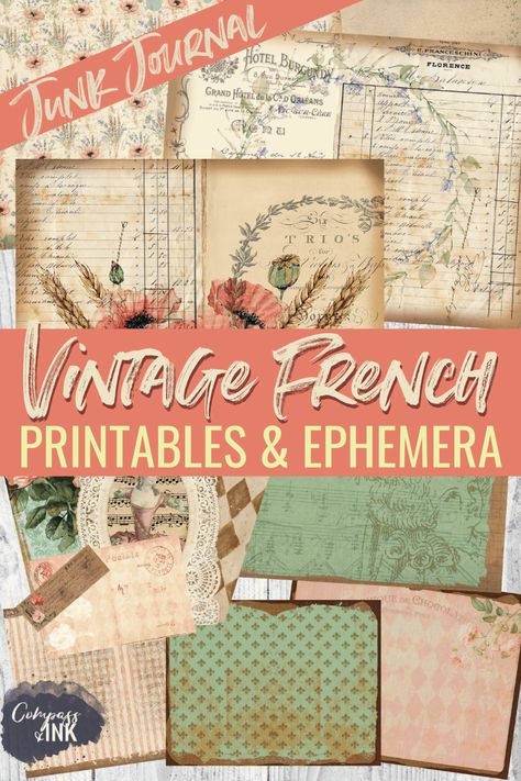 Natal, Vintage Paper Background Free Printables, Free Vintage Printables Ephemera, 49 Dragonflies, Vintage French Ephemera, Craft Ideas For Beginners, Journal Printables Free, Vintage Paper Printable, Vintage Scrapbook Paper