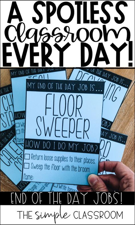 Classroom Copy Organization, Class Routine Ideas, Classroom Job Descriptions, Behavioral Management In The Classroom, Table Of The Week Classroom, Classroom Clean Up Routine, End Of Day Routine Classroom, Classroom Jobs 3rd Grade, Classroom Jobs For Kindergarten