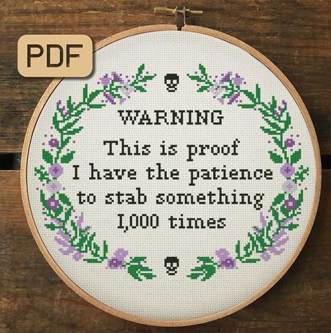 Funny Needlepoint, Funny Embroidery, Funny Cross Stitch, Stitch Quote, Cross Stitch Quotes, Xstitch Patterns, Funny Cross Stitch Patterns, Subversive Cross Stitch, Cross Stitch Funny