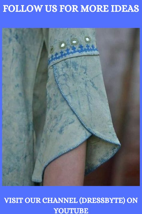 Manset Lengan, Suit Neck Designs, Kurti Sleeves, Salwar Neck Designs, Churidar Neck Designs, Kurti Sleeves Design, New Kurti Designs, Sleeves Designs, Simple Kurta Designs