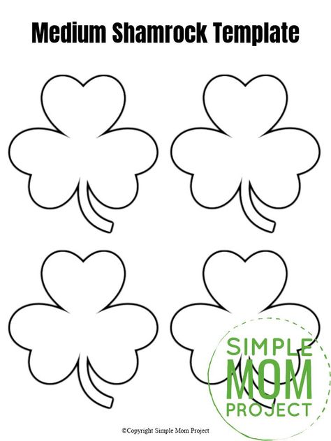 Shamrock Crafts, Ireland Party, Shamrock Printable, Shamrock Template, Shamrock Garland, Shamrock Craft, Make Your Own Wreath, St Patricks Crafts, St Patrick Day Activities