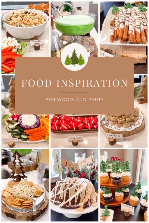 Everyone loved the woodland-themed baby shower my mom and sister threw for me. Check out my newest blog filled with woodland-themed food ideas and food inspiration for your own woodland-themed party. Woodland Creatures Food Ideas, Woodland Animals Food Ideas, Deer Theme Food Ideas, Woodland Fairy Food Ideas, Deer Themed Food Ideas, Deer Themed Birthday Party Food, Deer Themed Food, Woodsy Theme Party, Woodland Birthday Food Ideas