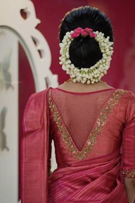 Timeless Elegance: Exploring the Beauty and Versatility of Netted Blouse Designs Net Blouse Back Neck Designs, Latest Aari Work Blouse Designs, Latest Aari Work, Flower Embroidery Ideas, Aari Work Blouse Designs, Shawl Embroidery, Lehnga Design, Net Saree Blouse Designs, Neck Patterns