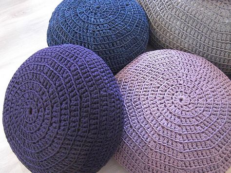 Meditation...yoga...and crochet? = HEAVEN Diy Meditation Pillow, Crochet Yoga, Meditation Pillows, Woolen Craft, Yoga Pillow, Meditation Pillow, Knit Basket, Crochet Creations, Crochet Home Decor