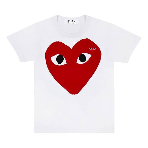 Comme Des Garcons T Shirt, Underground Clothing, Red Play, Play Heart, Cdg Play, Play Shirt, Play Comme Des Garcons, Comme Des Garcons Shirt, Comme Des Garcons Play