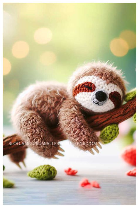 Amigurumi Patterns, Sloth Plant Hanger Crochet Pattern, Easy Crochet Sloth Pattern Free, Sloth Amigurumi Pattern, Sloth Free Crochet Pattern, Sloth Crochet Pattern Free, Crochet Sloth Pattern Free, Sloth Amigurumi, Amigurumi Sloth