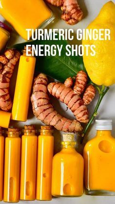 Turmeric Shots, Digestive Aid, Immune Boosting Foods, Energy Shots, Wellness Shots, Smoothie Detox, Juicer Recipes, Ginger Turmeric, Healthy Juice Recipes