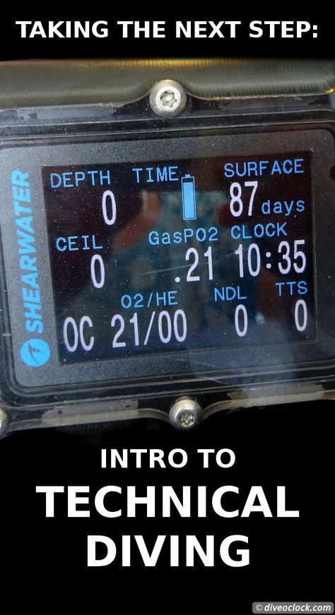 Taking the next step: Intro to Technical Diving! What is your deepest dive? Going deep is not difficult, but solving problems at those depths is. Extreme diving for beginners and my first attempt with technical diving skills! - Dive o'clock! http://www.diveoclock.com/blog/Intro_Tech/ underwater | ocean | TDI | dive computer | diving | dive the world | scuba diver | dive instructor | duiken | tauchen | under the sea  | | Caribbean Dive Magazine, Scuba Diving Certification, Diving School, Technical Diving, Rescue Diver, Dive Computers, Scuba Diving Equipment, Deep Diving, Scuba Diving Gear